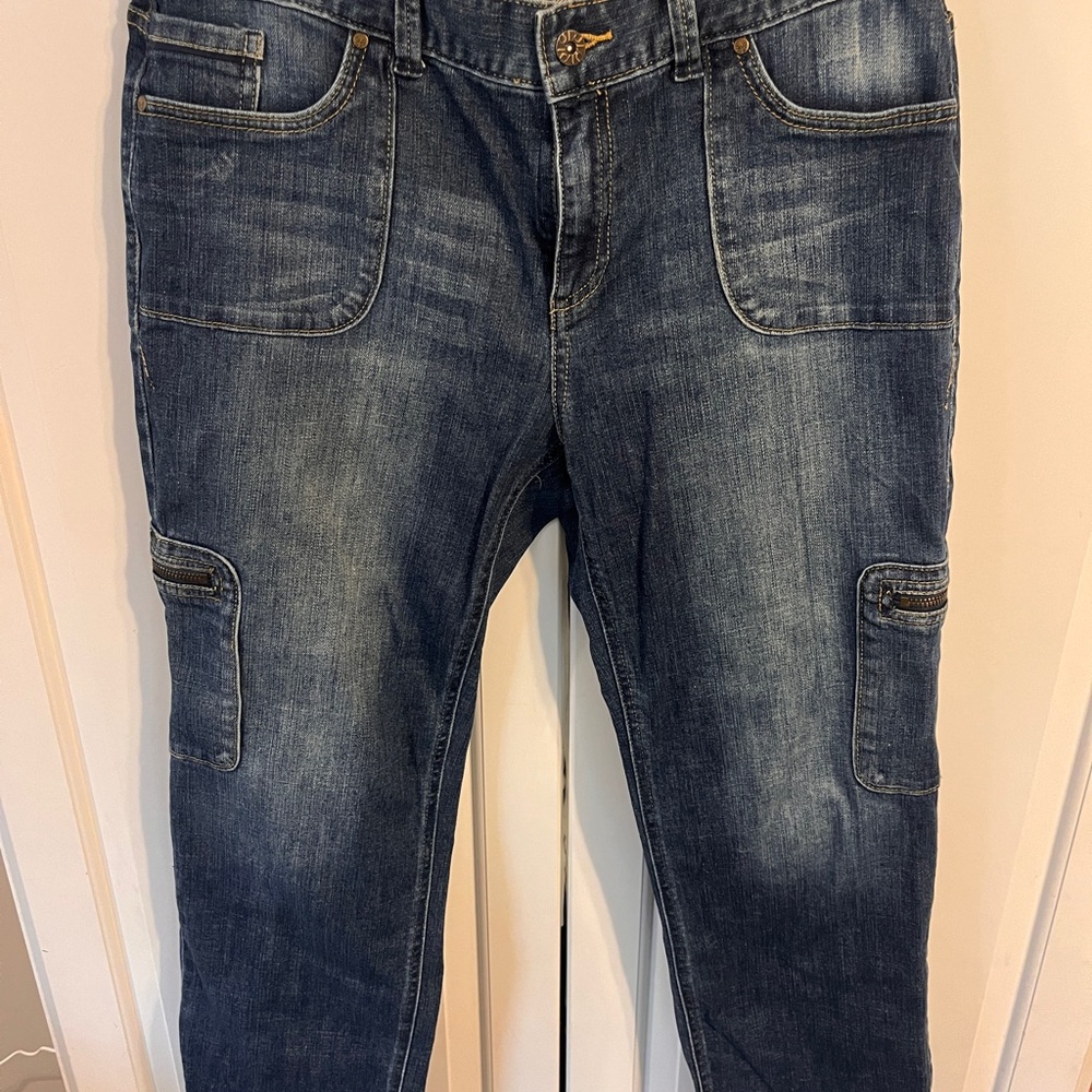 Vera Wang Men's Relaxed Fit Blue Jeans